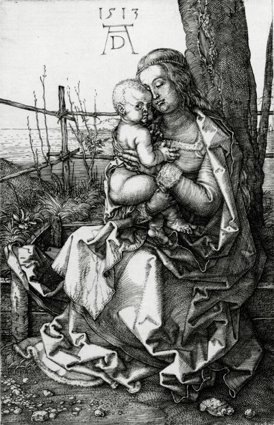 La Vergine e il Bambino seduti sotto un albero, 1513 da Albrecht Dürer